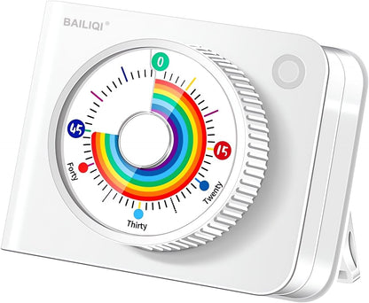 Visual Timer Rainbow 60 Minute Countdown for Kids and Adults, Classroom Productivity Timer, Magnetic Cube Timer for Time Management