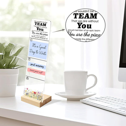 Sticky Note Holder Acrylic Monitor Memo Board Desk Organizers and Accessories Desk Decor Post It Note Holder with 200Pcs Sticky Notes Funny Sarcastic Office Positive Desk Sign
