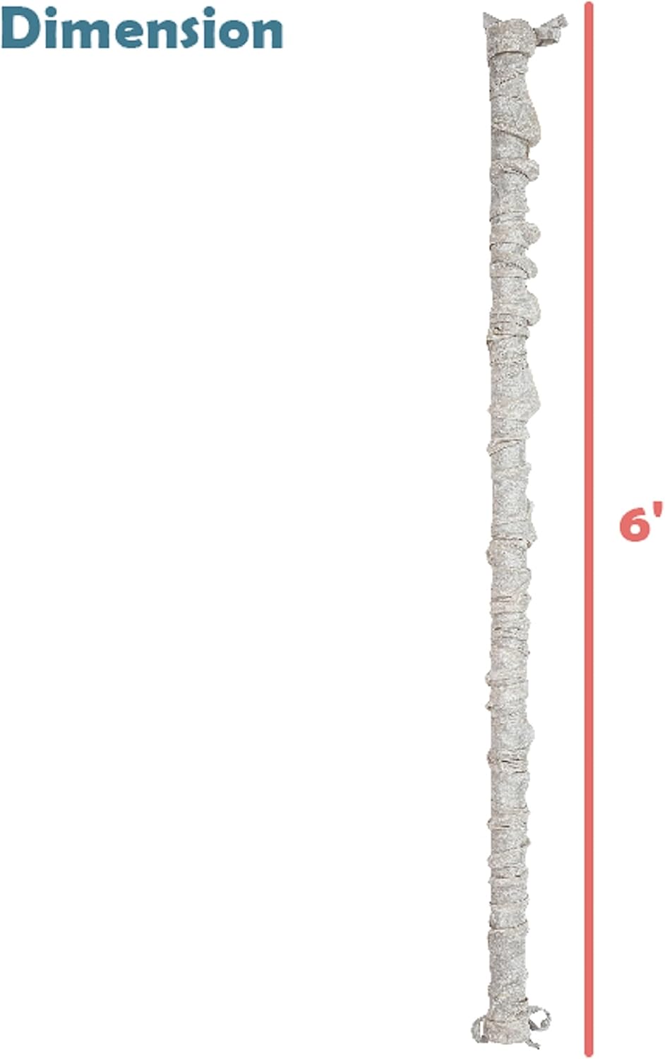 Aspen Creative 15013-21A, 6' Wheat Faux Silk Fabric Cord & Chain Cover, Easy to Install for Lighting Fixture, Cable Management, Lamp Wire Cover