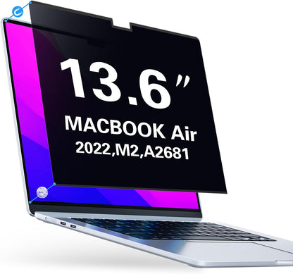 PYS Magnetic Laptop Privacy Screen Filter 15.6 Inch 16:9 - Detachable Computer Screen Privacy Shield, Anti-Glare Blue Light, Removable 15.6" Screen Protector for Lenovo, HP, Dell, Acer, ASUS