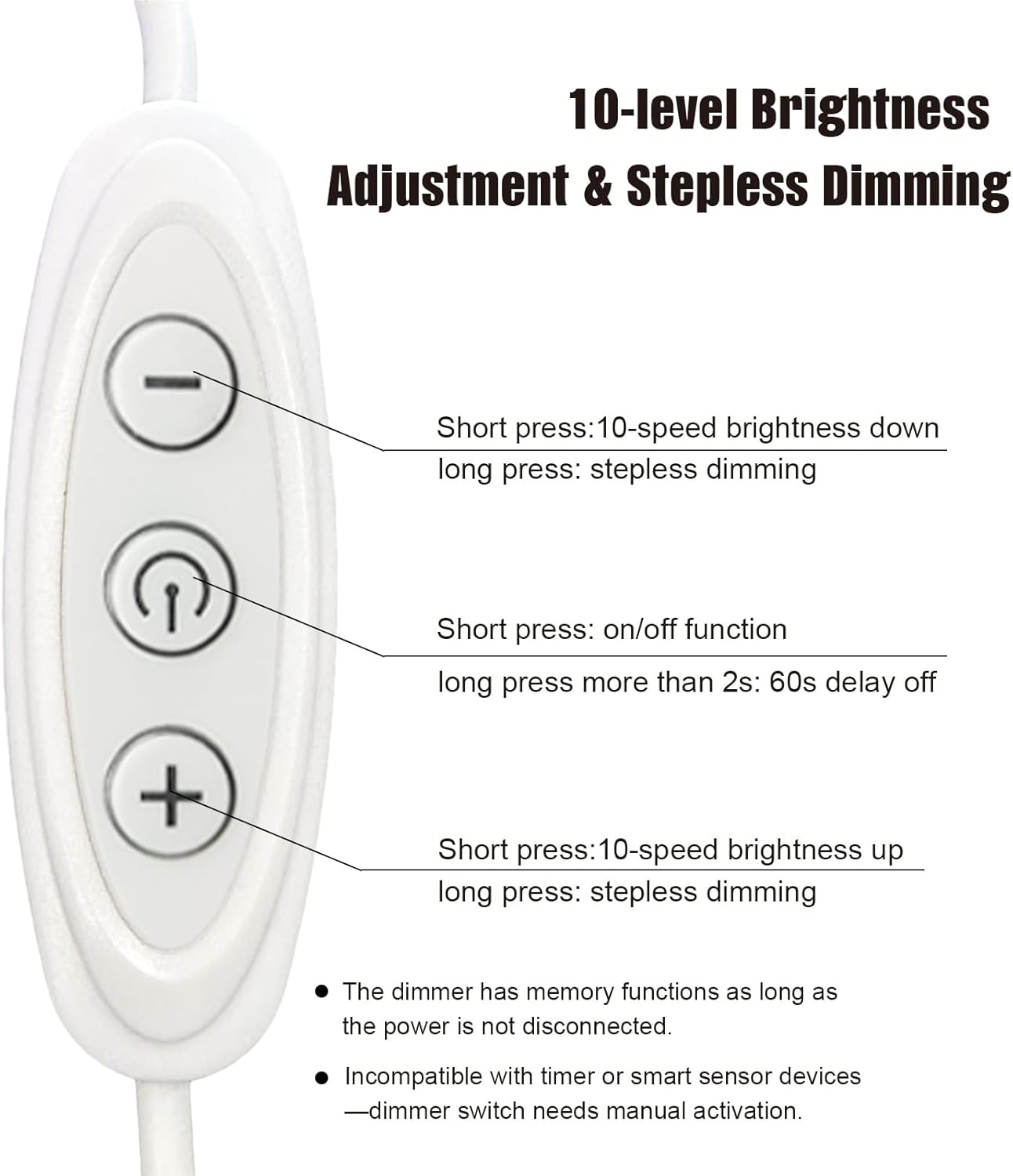 USB Light Strip Warm White 3000K CRI 92+ Small Dimmable COB LED Strip Light Cuttable 5V USB Powered 6 ft 10W for TV Backlight Cabinet Bedroom Indoor DIY Lighting Project