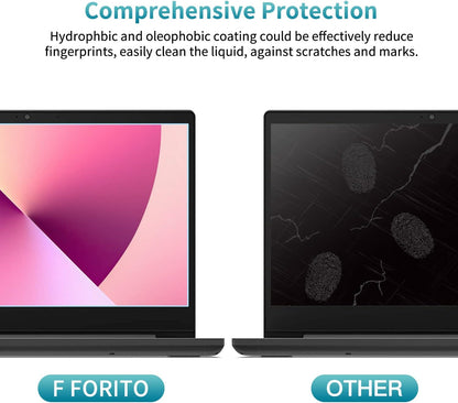 F FORITO 2-Pack 15.6 Inch Anti Blue Light Laptop Screen Protector, Eye Protection Anti Glare Matte Computer Screen Cover for 15.6" Laptop with 16:9 Aspect Ratio, Reduce Eye Strain and Touch Sensitive
