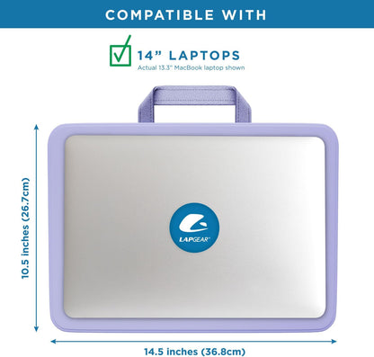 LAPGEAR Compact Lap Desk – Fits Up to 14″ Laptops – Charcoal – Style No. 43105
