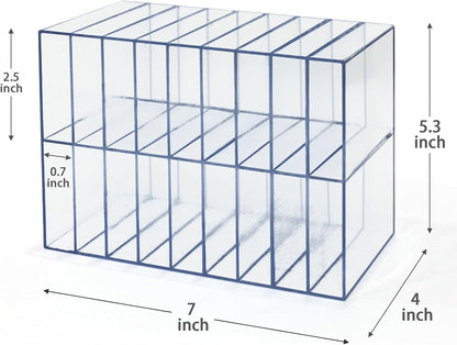 Vowcarol Clear Acrylic Marker Organizer, Marker Holder 18 Slot for 72 Markers- 1 Pack
