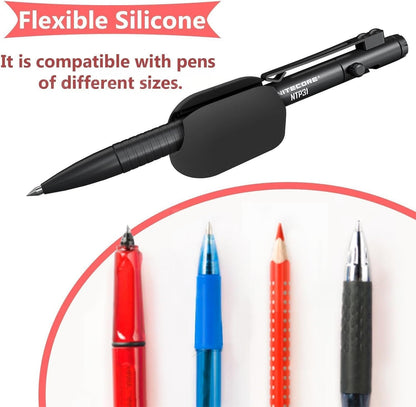 Rgar Pencil Holders,Silicone Pen Holde,Stylus pencil holder, pencil storage，Silicone Pen Holders for Clipboard,Sticky Pen Holder for Desk, Office Teacher Supplies Stylus Holder (black12)