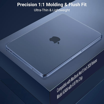 MOSISO Compatible with MacBook Neo Case 13 inch 2026 Release Model A3404 with A18 Pro Chip, 4 in 1 Kit Precision Fit Crack & Scratch Resistant Protective Hard Shell Case Cover, Crystal Clear