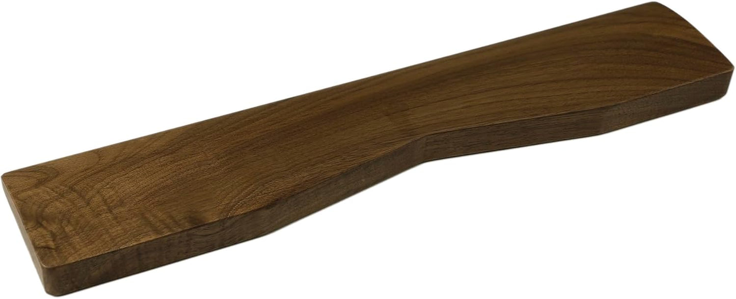 YMDK Wooden Wrist Rest Solid Wood Walnut for Keychron Q13 Pro Mechanical Keyboard