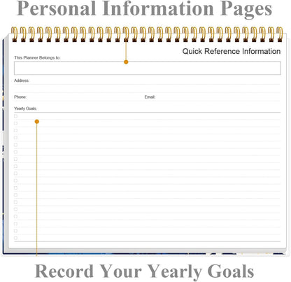 Weekly Productivity Planner - 8.5" x 11" Dashboard Desk Notepad Has 6 Focus Areas to List Tasks for Goals, Projects, Clients, Academic or Meal-Organize Your Daily Work Efficiently, 54 Weeks, Green