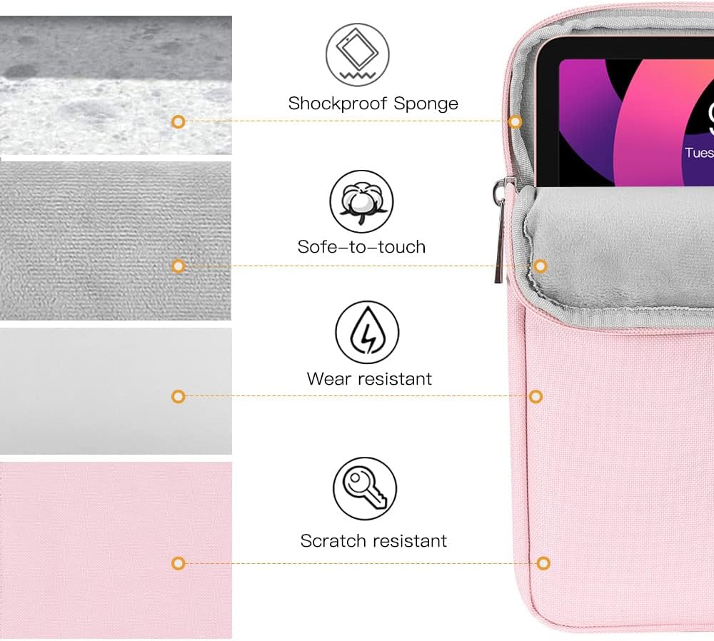 TiMOVO 9-11" Tablet Sleeve Bag for iPad 11-inch A16 2025, iPad 10.9"/10.2"| Air 11 Inch/5th/4th Gen. 10.9", Galaxy Tab A9+/A11Plus 11", Protective Bag Fit Smart Keyboard, Dusty Blue