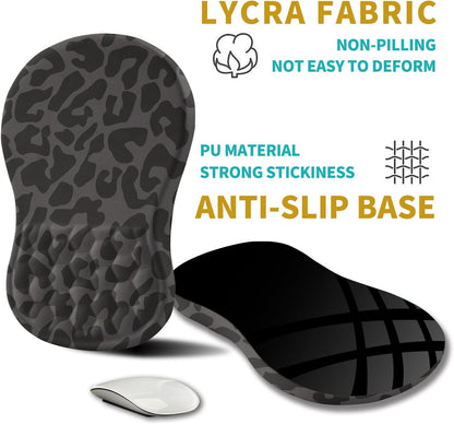 Hokafenle Ergonomic Mouse Pad Wrist Support, Wrist Rest Mousepad for Carpal Tunnel Pain Relief with Integrated Memory Foam Slope Massage Bulge (11.8x7.9 inch,Topographic Contour)