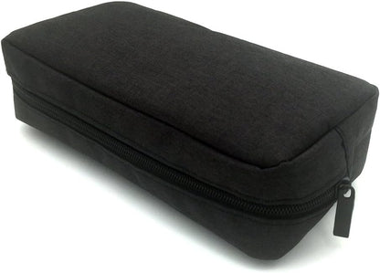 Universal Electronics/Accessories Soft Carrying Case Bag, Durable & Light-weight,Suitable for Out-going, Business, Travel and Cosmetics Kit (Small-Black)