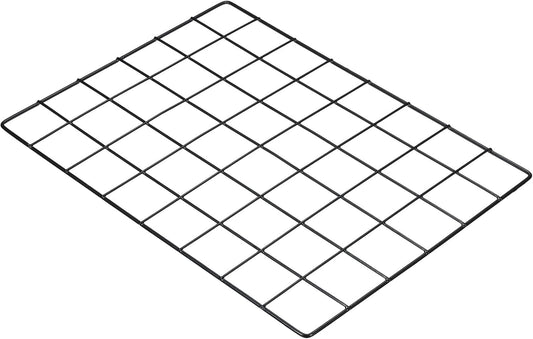 PATIKIL 16"x12" Wire Grid Panel, 1 Pack Wall Grid Decorative Panels Board Photo Pictures Display Decor Hanging Organizer for Home Office, Black