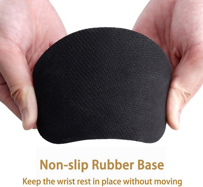 MXCOIRTP Wrist Rest for Mouse, Ergonomic Memory Foam Wrist Cushion Support Pad, Mouse Wrist Pad with Non-Slip Base for Typing Pain Relief, Office, Home, Gaming, Computer, Black