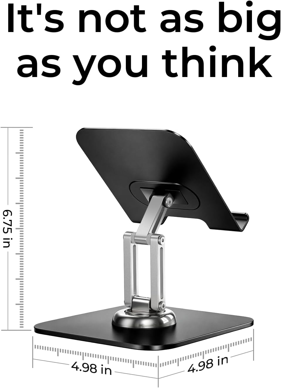 LISEN for iPad Stand Holder Adjustable Tablet Stand for Desk, 2026 Kids for iPad Accessories Rotating Display Stand PC Office Accessories for Desk Women Gifts Kindle Tablet PS Switch iPhone 11"-4.7"