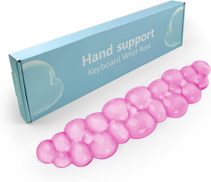 Gel Cloud Keyboard and Mouse Wrist Rest, Cute Wrist Support and Arm Support Keyboard Rest for Keyboard and Mouse Typing Pain Relief，Suitable for Office/Computer/Laptop/Gaming（White）