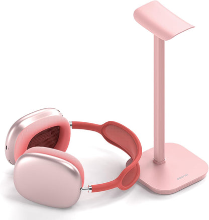 Headphone Stand, Desktop Headset Holder Heavy Base Desk Earphone Stand Aluminum Gaming Headset Hanger Rack Compatible with AirPods Max, AirPods Pro, Sony, Beats, Bose, Razer (White)