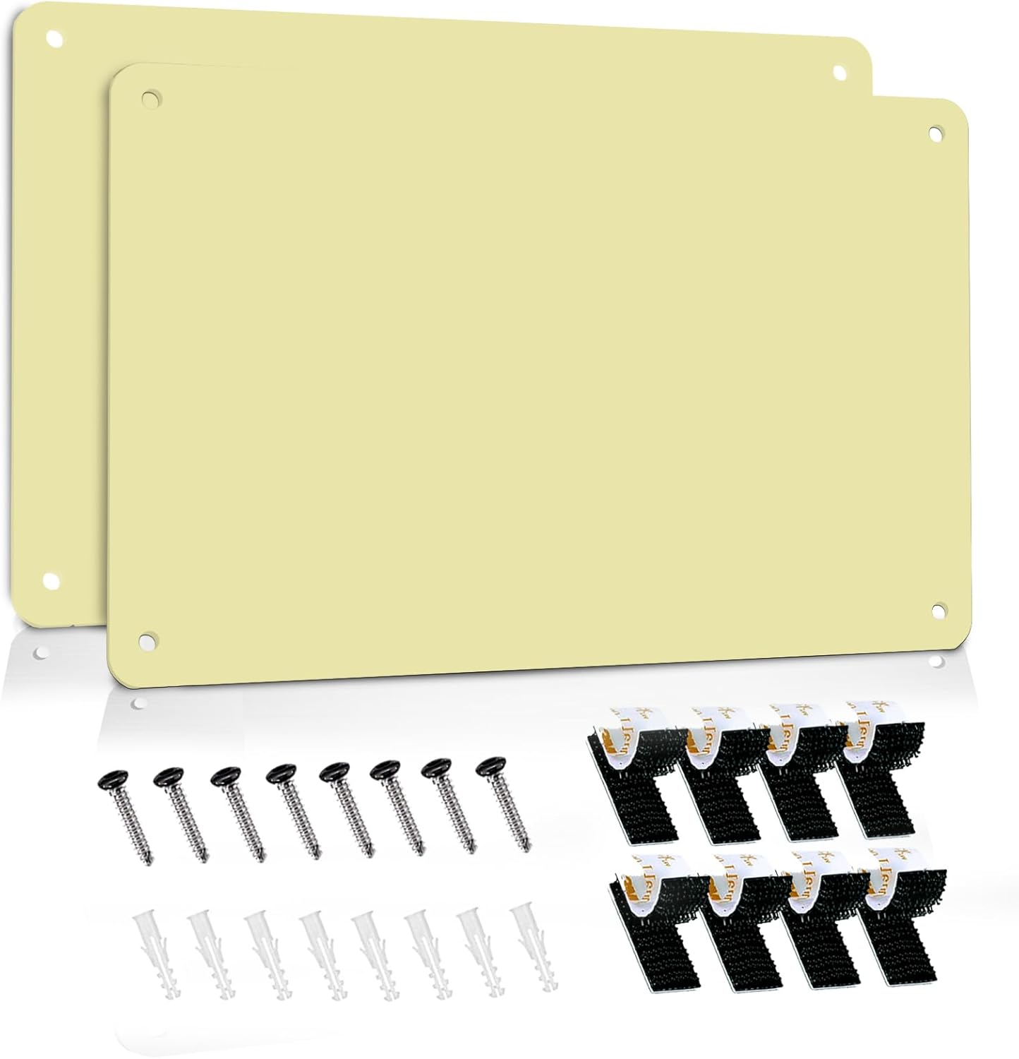 2Pack Magnetic Board 17.5" x 11.4" Magnet Bulletin Board is Suitable for displaying Notes, Photos,Magnetic Letters,Suitable for Walls, refrigerators, cabinets, etc