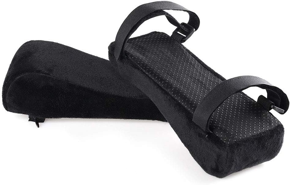 Office Chair Armrest Pads,1 Pair Ergonomic Armrest Pads, Memory Foam Elbow Support Cushions for Computer, Gaming and Desk Chairs