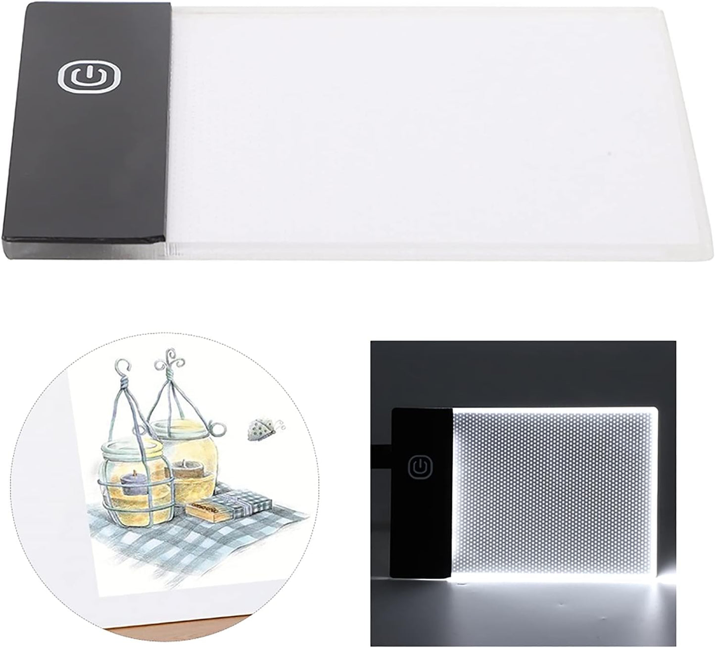 LED Tracing Light Pad, A6 Light Board for Animation Drawing Tracing, USB Copy Board for Stencil Tattoo Sketching, Flipbook Light Pad for Kids Artists