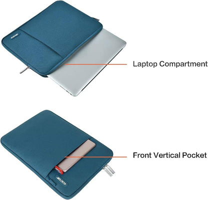 MOSISO Laptop Case 15 inch, 15 inch Laptop Sleeve Compatible with MacBook Air M5 A3448 M4 A3241 M3 A3114 M2 A2941 2026-2023, Dell XPS, Polyester Vertical Computer Sleeve Bag with Pocket, Black - Colors B