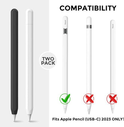 AhaStyle Silicone Case for Apple Pencil (USB-C) 2023 Ultra Thin Proteative Cover Skin Apple Pencil Sleeve Anti-Slip Grip Compatible with Apple Pencil USB C (Lavender)