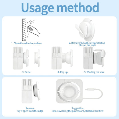 3-Pack Silicone Foldable Charger Cord Organizer – Collapsible Cable Winder & Appliance Cord Holder Compatible with MacBook, PC, USB-C Chargers, and Adapters, Cruise Travel Essentials 2026 (White)