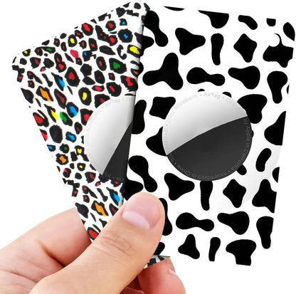 2 Pack Ultra Thin Wallet Holder Card Case for Apple AirTag, Lightweight GPS Tracker Cover for Wallet, Purse, Handbag, Keys, Clutch Bag
