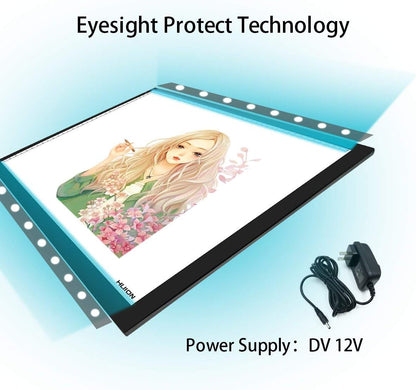 Huion A3 Thin Light Box LED Light Pad Light Tracer for Artcraft Tracing Animation Drawing Sketching Calligraph