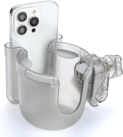 Accmor 2-in-1 Walker Cup Holder with Phone Holder, Wheelchair Cup Holder, Rollator Cup Holder, Cup Phone Holder for Walker, Wheelchair, Rollator, Mobility Scooter
