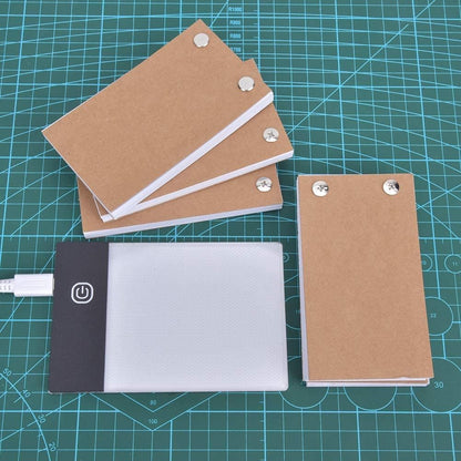A6 Flip Book Kit with Tracing Light Pad, LED Lightbox Painting Light Pad for Making Animation Flipbooks with Binding Screws