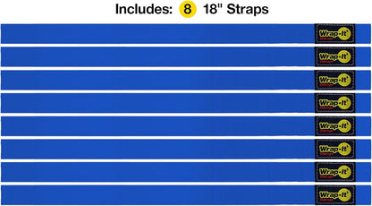Quick-Straps by Wrap-It Storage - Assorted 20-Pack Black - Hook and Loop Hose and Cable Organizers