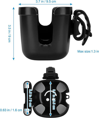 Accmor Stroller Cup Holder, Universal Cup Holder for Uppababy Nuna Doona Strollers, Bottle Drinks Holder for Wheelchair, Walker, Bike, Scooter