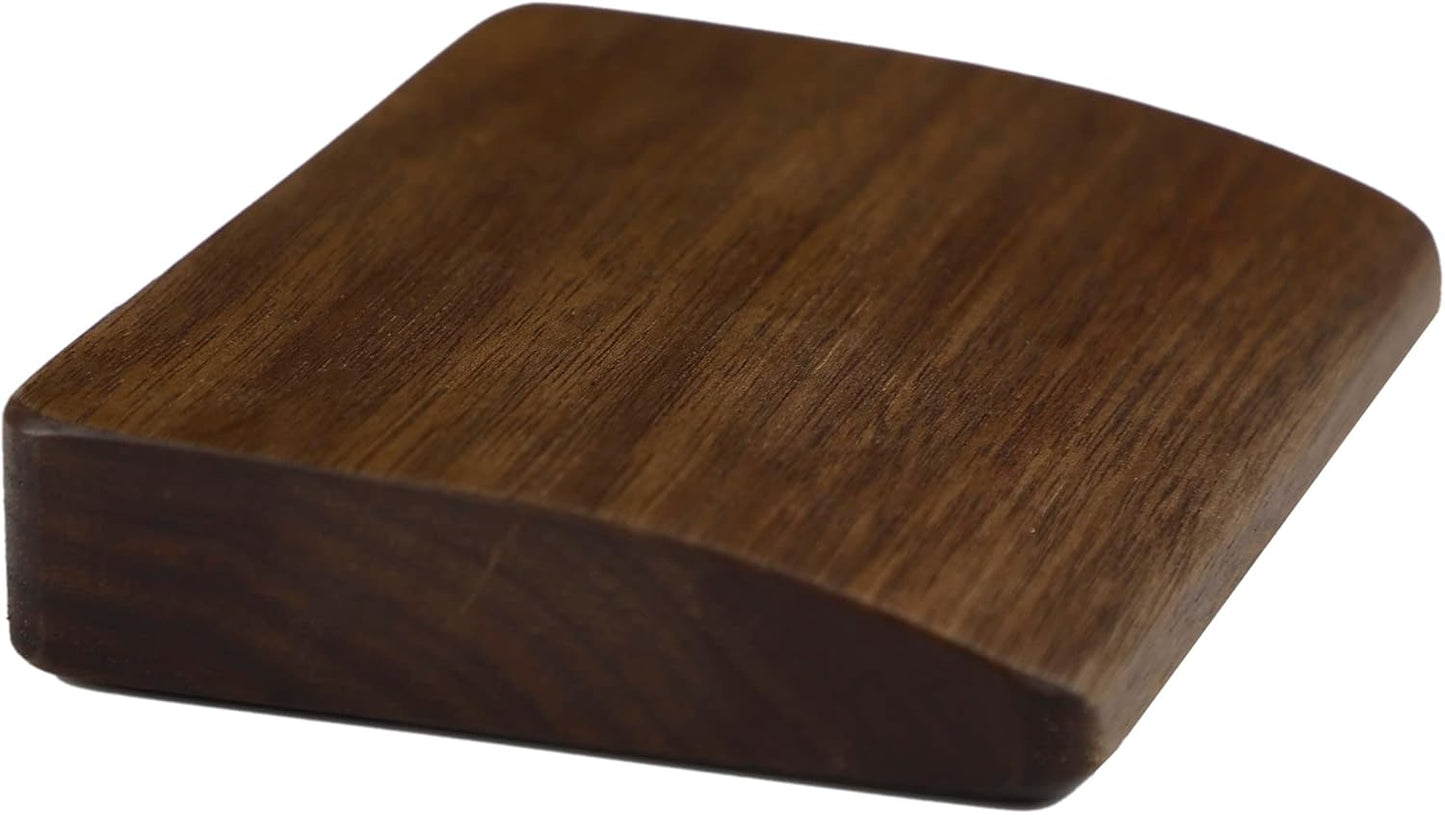 2 pcs Mini Wood Wrist Rest Portable Movable Solid Wooden Walnut Beech for Most Mechanical Keyboard Numpad Sp64