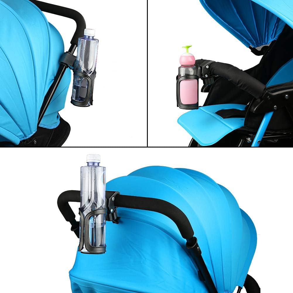 Accmor Stroller Cup Holder, Universal Cup Holder for Uppababy, Nuna, Doona Strollers, 360 ° Rotatable Bottle Holder for Stroller, Wheelchair, Walker