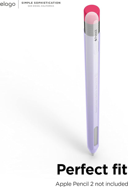 elago Compatible with Apple Pencil Pro Case & Apple Pencil 2nd Generation Case, Compatible with Magnetic Charging, Double Tap, Squeeze, Haptic (Must Read Installation Instructions) [Lovely Pink]