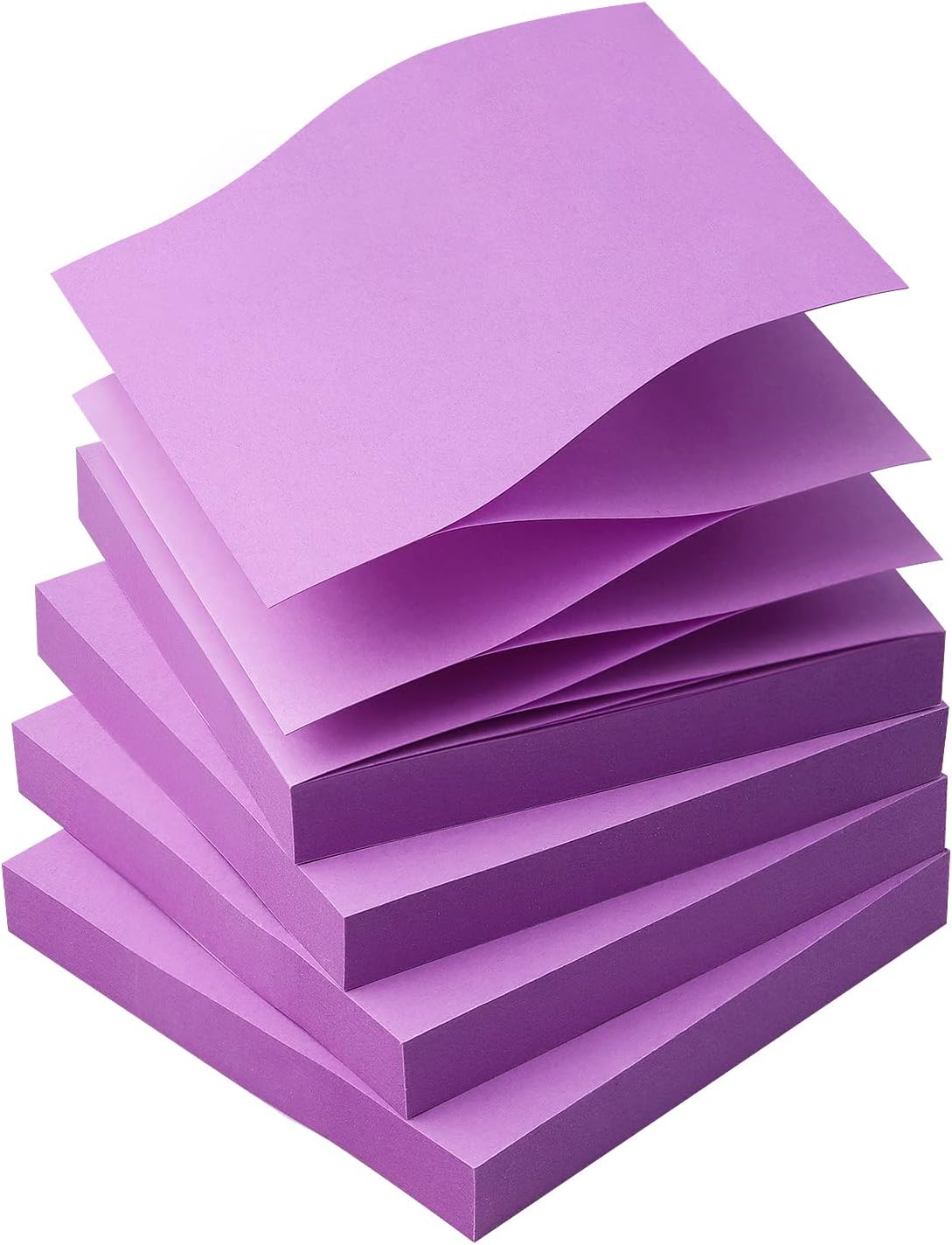 Osboo Sticky Notes 3x3 Pop Up Self-Stick Notes Pads with 6 Bright Colors, Easy to Post for Office, School, Home, 6 Pads/Pack, 100 Sheets/Pad(Pop Up)