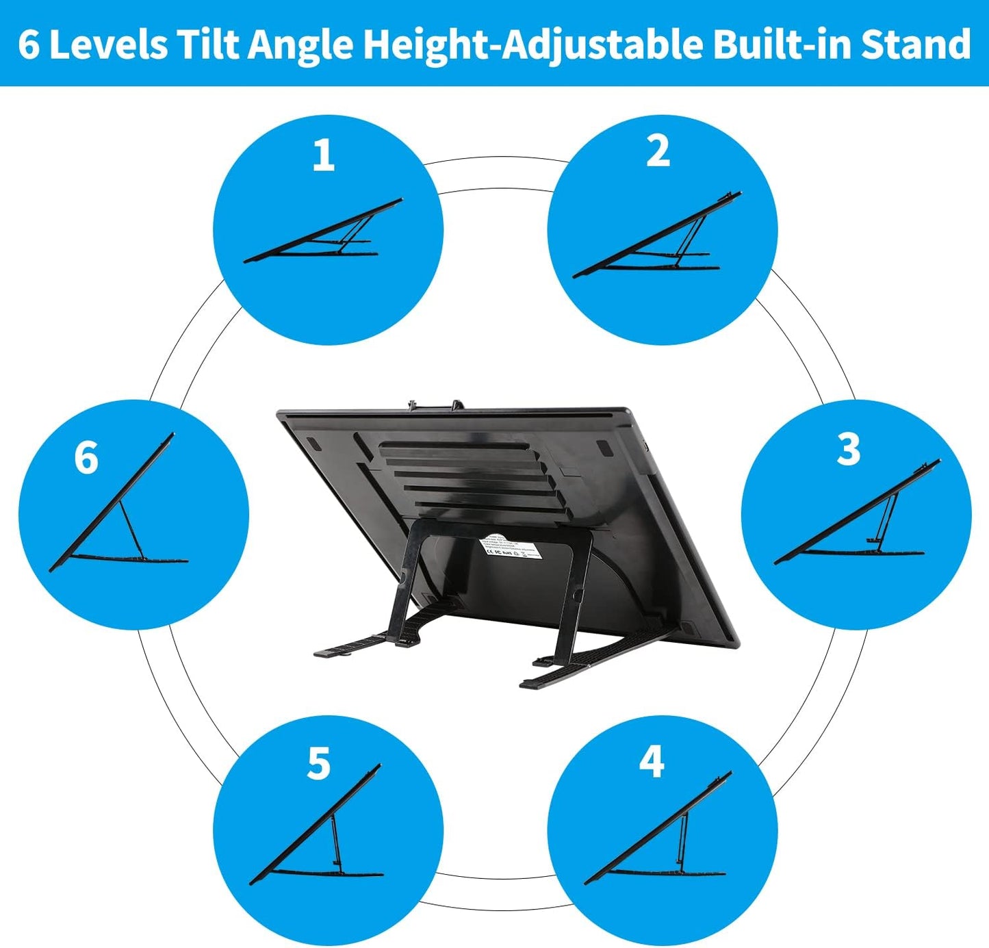 YINGWOND Rechargeable A4 LED Light Pad with Padded Case, Tracing Light Box w/Riser Stands and Paper Clip, 6 Levels of Brightness, Type-c Cable, Wireless Diamond Painting Light Board