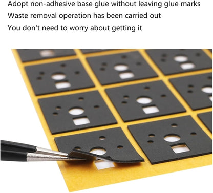 120 Pieces Mechanical Keyboard Switch Sticker Noise Dampener Foam Sound Reduction Insulation Film Fit for Switch Stabilizer(PORON)