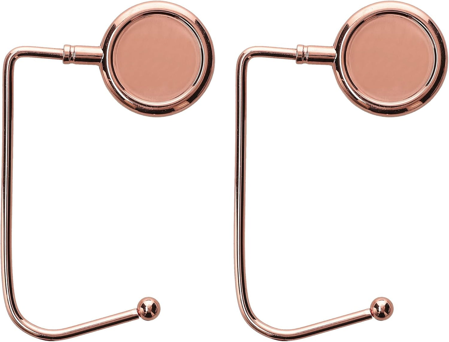 kwmobile Purse Hook for Table - Set of 2 Purse Holder - Handbag Hanger - Portable Bag Holder - Bag Hooks for Desk - Table Hook Gold