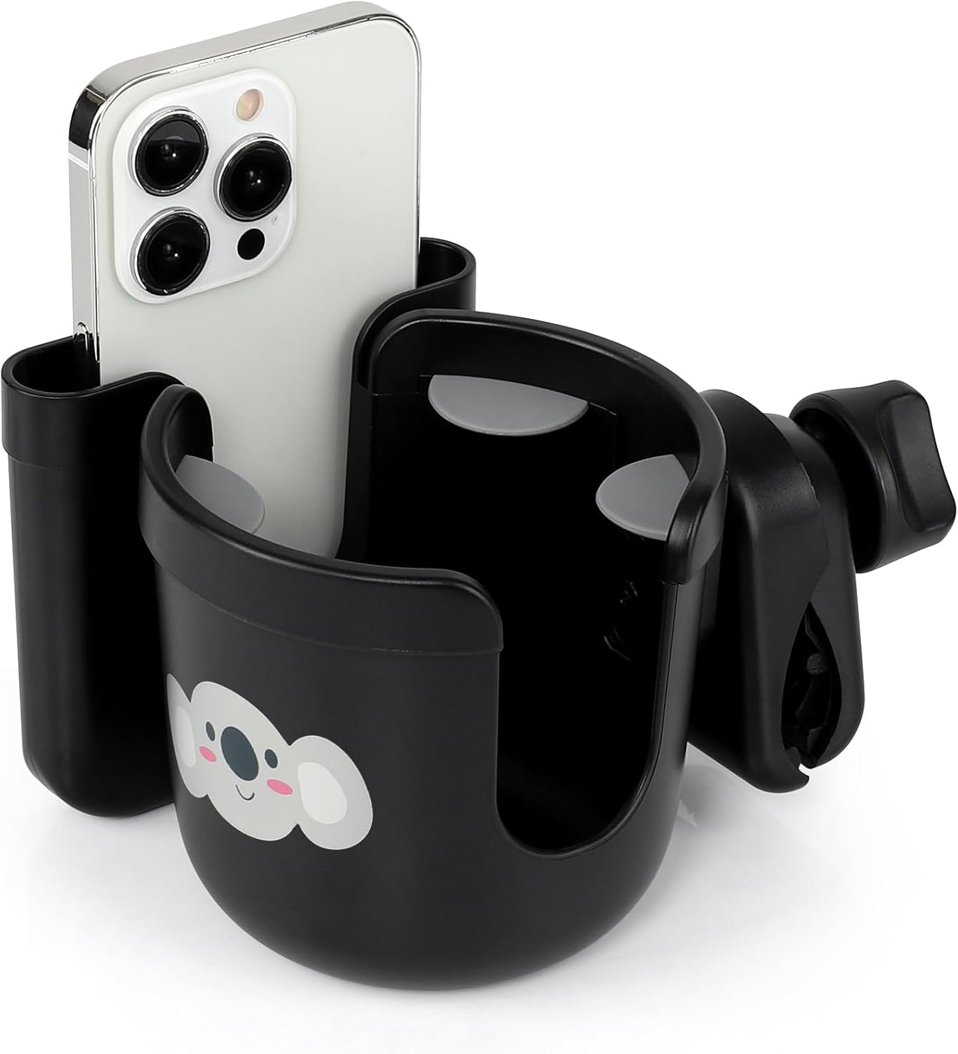 Accmor 2-in-1 Walker Cup Holder with Phone Holder, Wheelchair Cup Holder, Rollator Cup Holder, Cup Phone Holder for Walker, Wheelchair, Rollator, Mobility Scooter