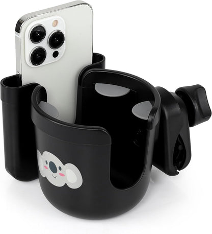 Accmor 2-in-1 Walker Cup Holder with Phone Holder, Wheelchair Cup Holder, Rollator Cup Holder, Cup Phone Holder for Walker, Wheelchair, Rollator, Mobility Scooter
