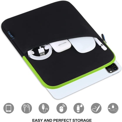 Lacdo Tablet Sleeve Case for 11 inch iPad A16 / 11 inch iPad Air M4 M3 M2 / 11" iPad Pro M5 M4 / 10.9" iPad /10.2" iPad /10.9" ipad Air / 11 Inch Samsung Galaxy Tab A9+ Bag, Fit Magic Keyboard, Black