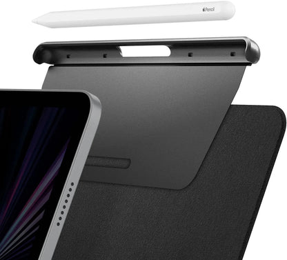 Spigen Pencil Holder for Apple Pencil Pro, 2nd Gen, Lenovo Yoga Pen, Galaxy S Pen, Compatible with Magic Keyboard, Smart Keyboard, Smart Folio, Magnetic iPad Cases, Wireless Charging Safe, White