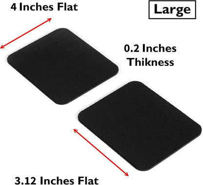 GRIFITI Small Slim Palm Pads Notebook Wrist Rest with Tacky Silicone Reposition Ergonomic Carpal Tunnel Resting Support for Computer MacBook & Laptop Keyboard Typing Pad (2 Small 3 x 2.75 inches)