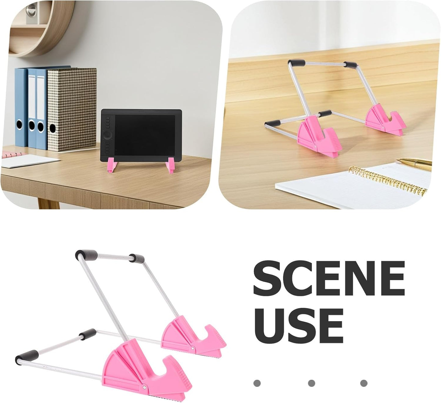 Holibanna Tracing Board Bracket Stand: Adjustable Light Board Stand for Tracing - LED Copy Pad Light Box Holder for Desktop Art Studio Painting and Sketching Pink