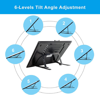 TOHETO A3 Light Pad, Rechargeable Light Board for Diamond Painting, Tracing Light Box with Stand and Clip, Light Table Lightbox for Tracing, Drawing