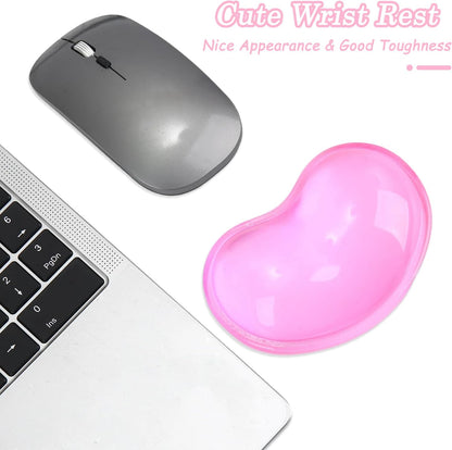 Gel Keyboard & Mouse Wrist Rest Set - Keyboard Wrist Rest Pad & Mouse Support for Office Gaming Pad Computer Laptop Ergonomic Comfortable Pain Relief- Pad Set (Mouse Support Only)