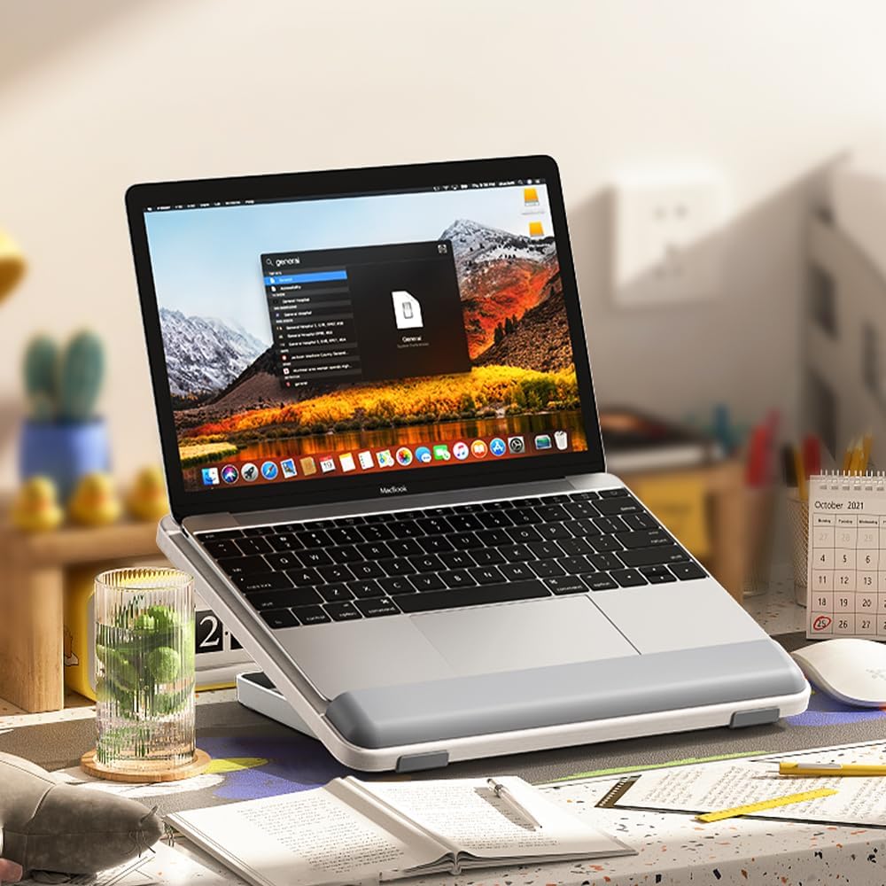 Chapter Seven Tablet Holder Wood Stand,Wooden Laptop Tablet Multi-Function Stand - Adjustable Height Portable Computer Drawing Writing Board Holder, for iPad Pro 12.9/11,Air,Mini and More