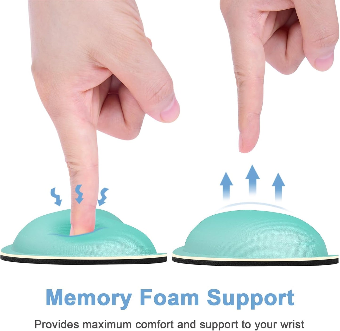Dapesuom Enlarge Keyboard Wrist Rest, Memory Foam Keyboard Wrist Cushion for Computer Desk Mats Support, Pain Relief Ergonomic Mouse Pad Rests with Non-Slip Base for Gaming, Laptop, Radiant Orchid