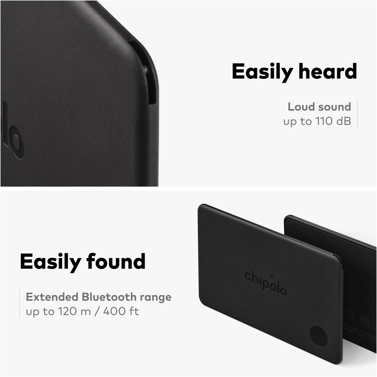 Chipolo CARD – Rechargeable Wallet Tracker Card, Bluetooth Tracker, Item Locator, Passport Finder Compatible with Apple Find My or Find Hub with Call Your Phone & Out of Range Alerts